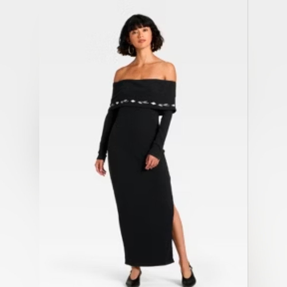 Latino Heritage Month Long Sleeve Off-Shoulder Dress